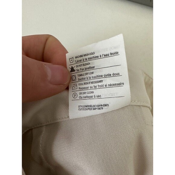 Vince Lyocell Tapered Cargo Pants Ivory White Slinky Workwear Women's Size 8 - Picture 9 of 9